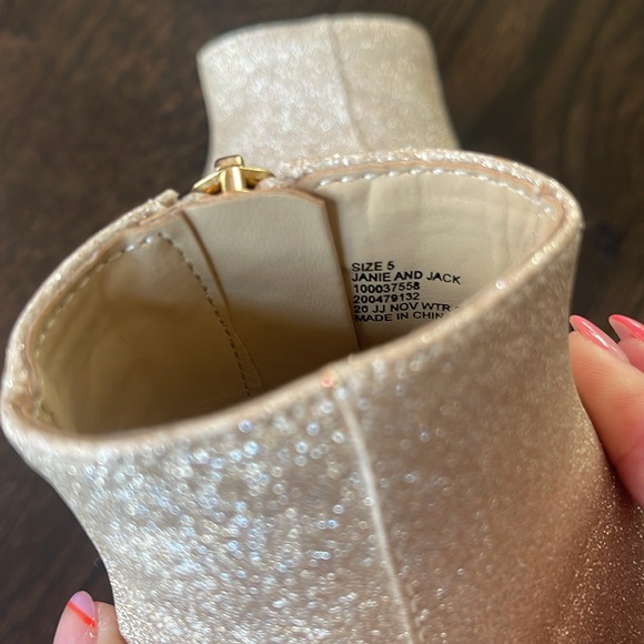 Janie and Jack gold booties - Picture 7 of 7